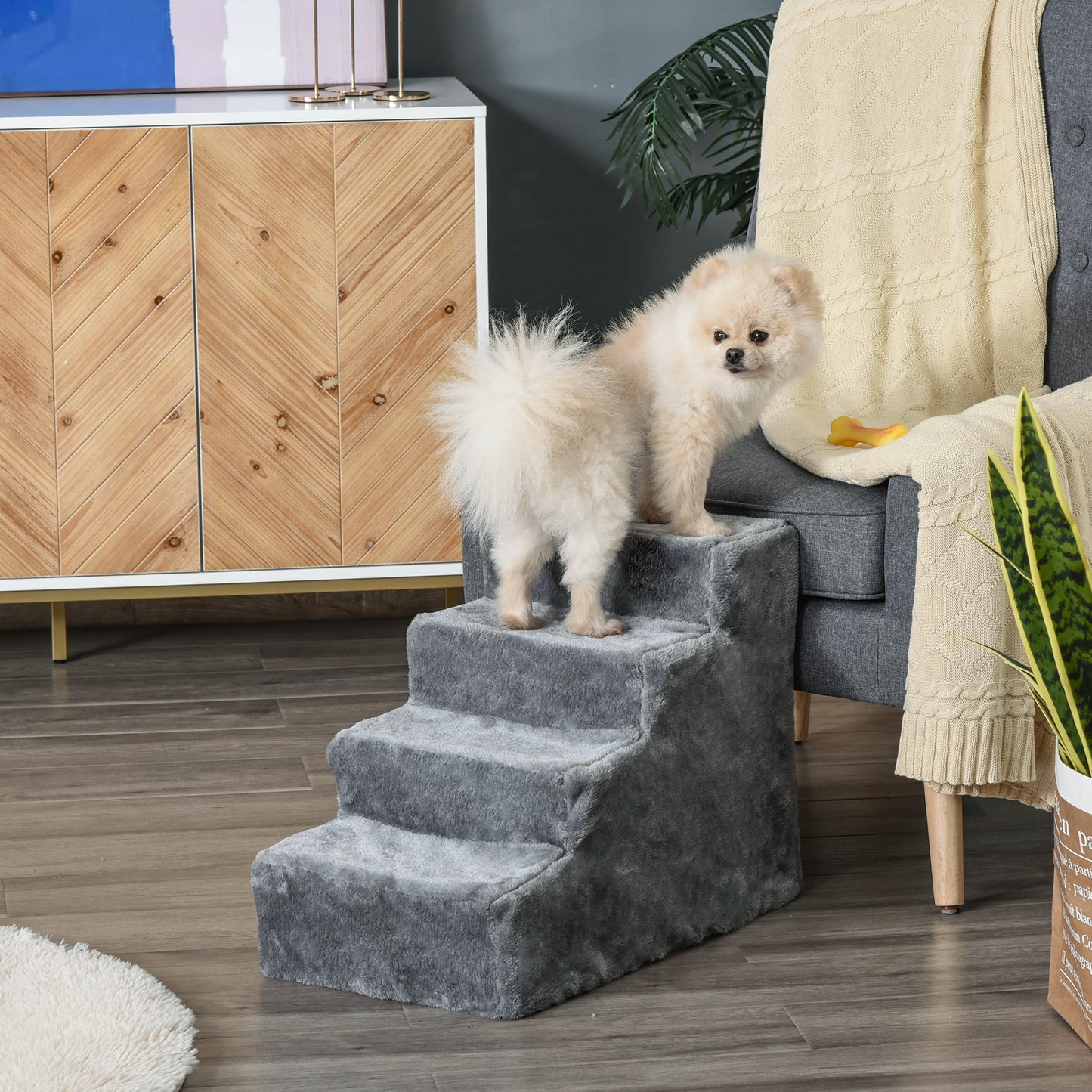 Four-Step Dog Stairs