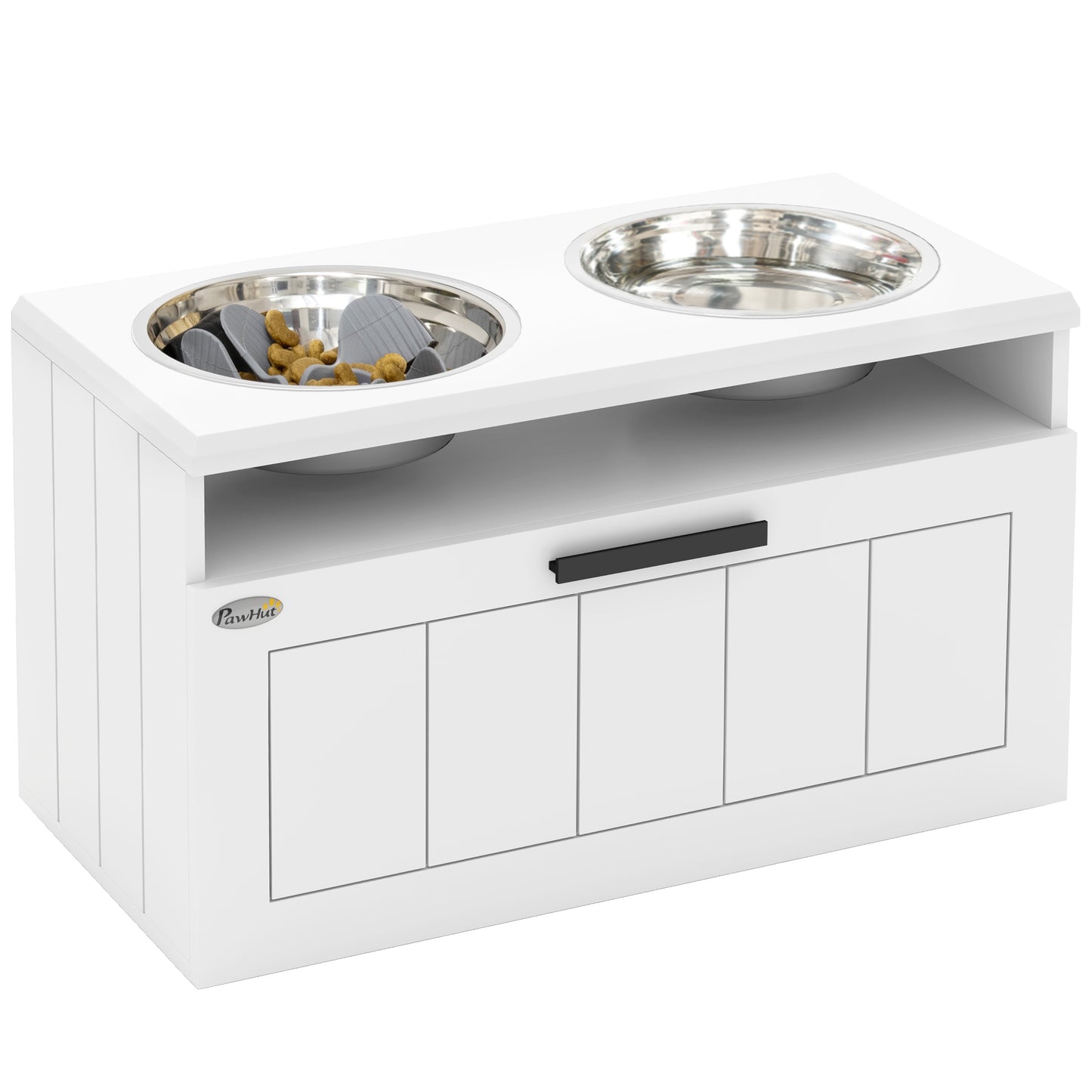 Raised Dog Bowl With Slow Feeder
