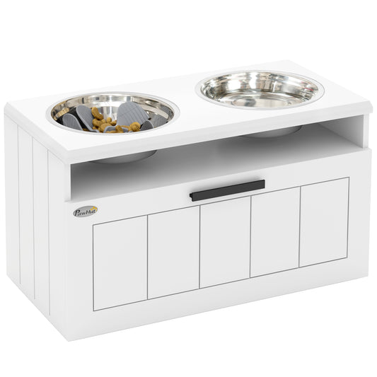 Raised Dog Bowl With Slow Feeder